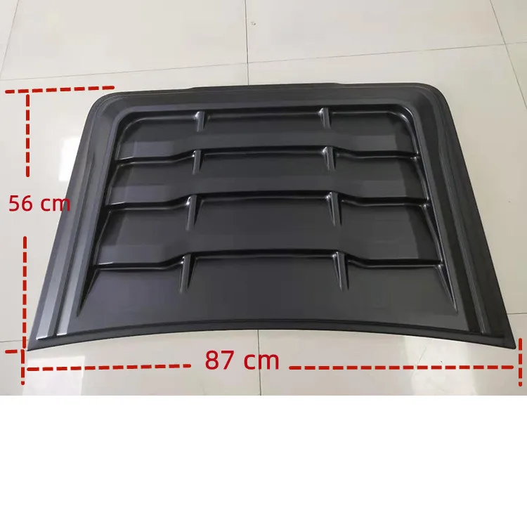 ABS Black Bonnet Scoop Bonnet Hoot Front Car Cover For Ford Ranger 2010-2022