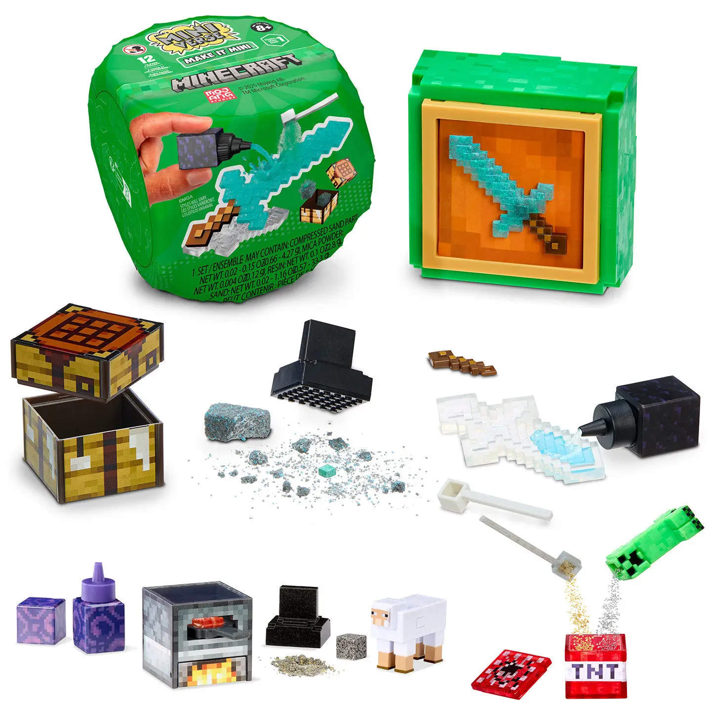 MGA MiniVerse Minecraft Make It Mini Serie 1 Blind Cube DIY Miniatur-Spielszenen-Modell Spielzeug Geschenk Mystery Box