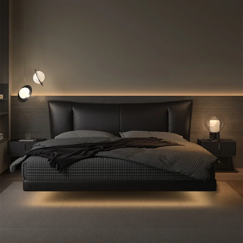 إطار سرير مزدوج أوروبي بسيط مع تخزين غرفة نوم خشبية إطار سرير مزدوج مقاس كوين أثاث منزلي حديث Cama Moderno Lujo