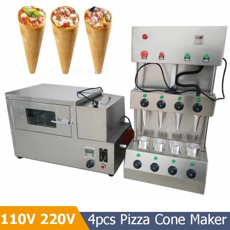 4pcs Hand Hold Pizza Cone Making Machine Umbrella Pizza Cone Machine Pizza Cone Forming Equipment