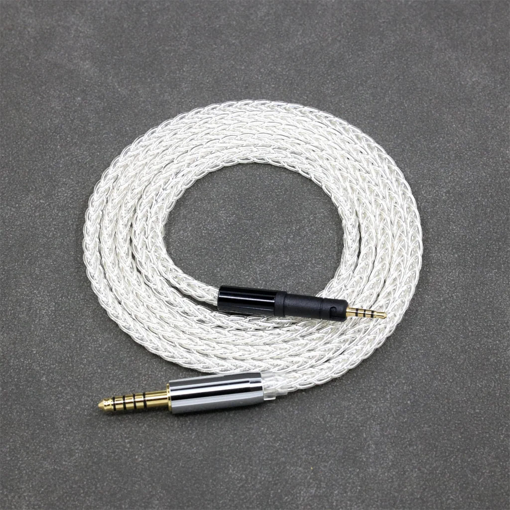 8 الأساسية 99% 7n الفضة النقية البلاديوم سماعة كابل ل Sennheiser HD599 HD569 HD 560S HD559 hd560s 8410 #6