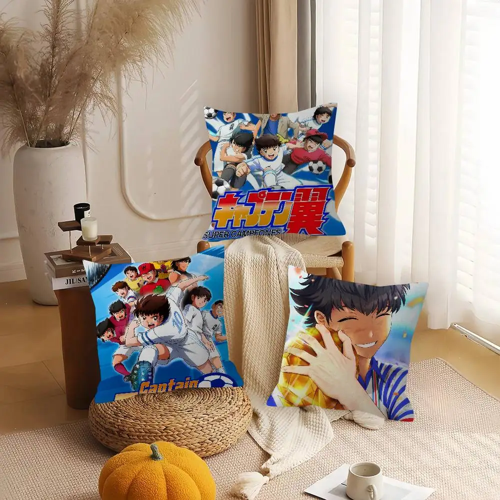 ANIME C-Captain Tsubasa Animation   Pillow Cushion Cover Pillowcase Living Room Sofa Home Decor Customized