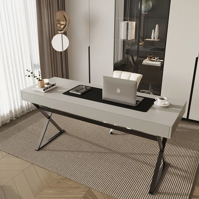 

Italian Minimalist Office Desk Home Writing Nordic Modern Simple Computer Tabke Bedroom Study Desk Mesa Office Furniture Modern