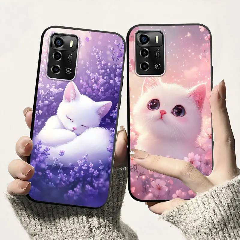 Dibujos animados para ZTE A72 4G 5G A72S A71 funda de silicona suave a prueba de golpes para ZTE Blade A72 4G contraportada TPU funda de teléfono Fundas de lujo
