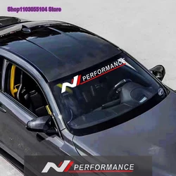 1PC Reflective N performance Car Windshield Windscreen Sticker For Hyundai i30 i20 i10 i40 Tucson Kona Sonata Veloster Elantra