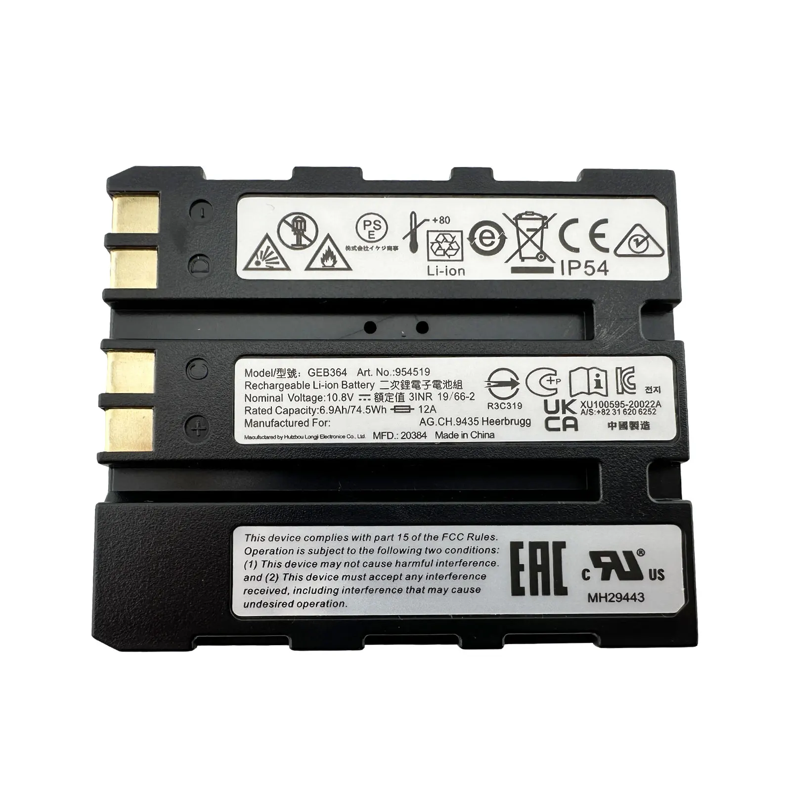 GEB364 Battery for Leica Swiss TZ05 TZ08 TZ12 TRC TS03 TS07 TS10 Total Station for RTC360 Scanner Replace GEB361 GEB363 Battery view 6