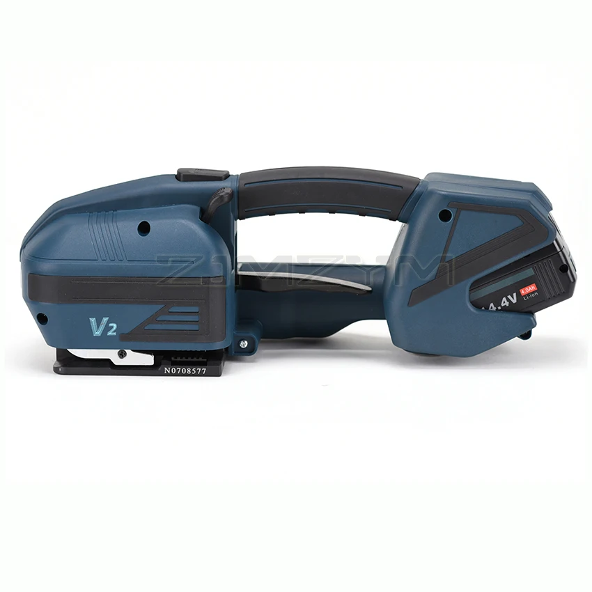 Imagem -03 - Máquina de Cintar Elétrica v2 Portátil Automática Ferramenta de Empacotamento Enfardadeira de Fusão a Quente Display Digital Pet pp Strap 1316 mm