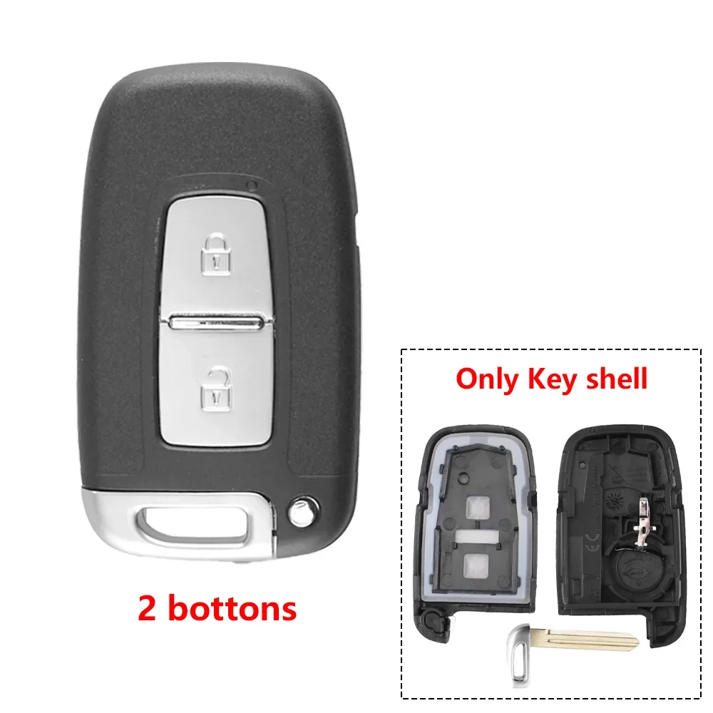 2/3/4 Bottons Original Car Key Case Shell for Hyundai IX35 Sonata 8 Elantra for Kia K2 K5 Sportage Forte IX45 I30 Tucson 2010