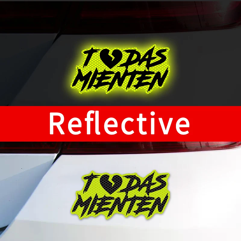 1PC Todas Mienten Creative Motorcycle Reflective Sticker Motorcycle Tank Scooter Night Warning Waterproof Motorcycle Decoration — zdjęcie 3