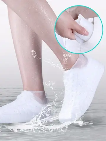 Waterproof Shoe Covers Silicone Anti-Slip Rain Boots Unisex Sneakers Protector for Outdoor Rainy Day Protectors Shoes Cover
