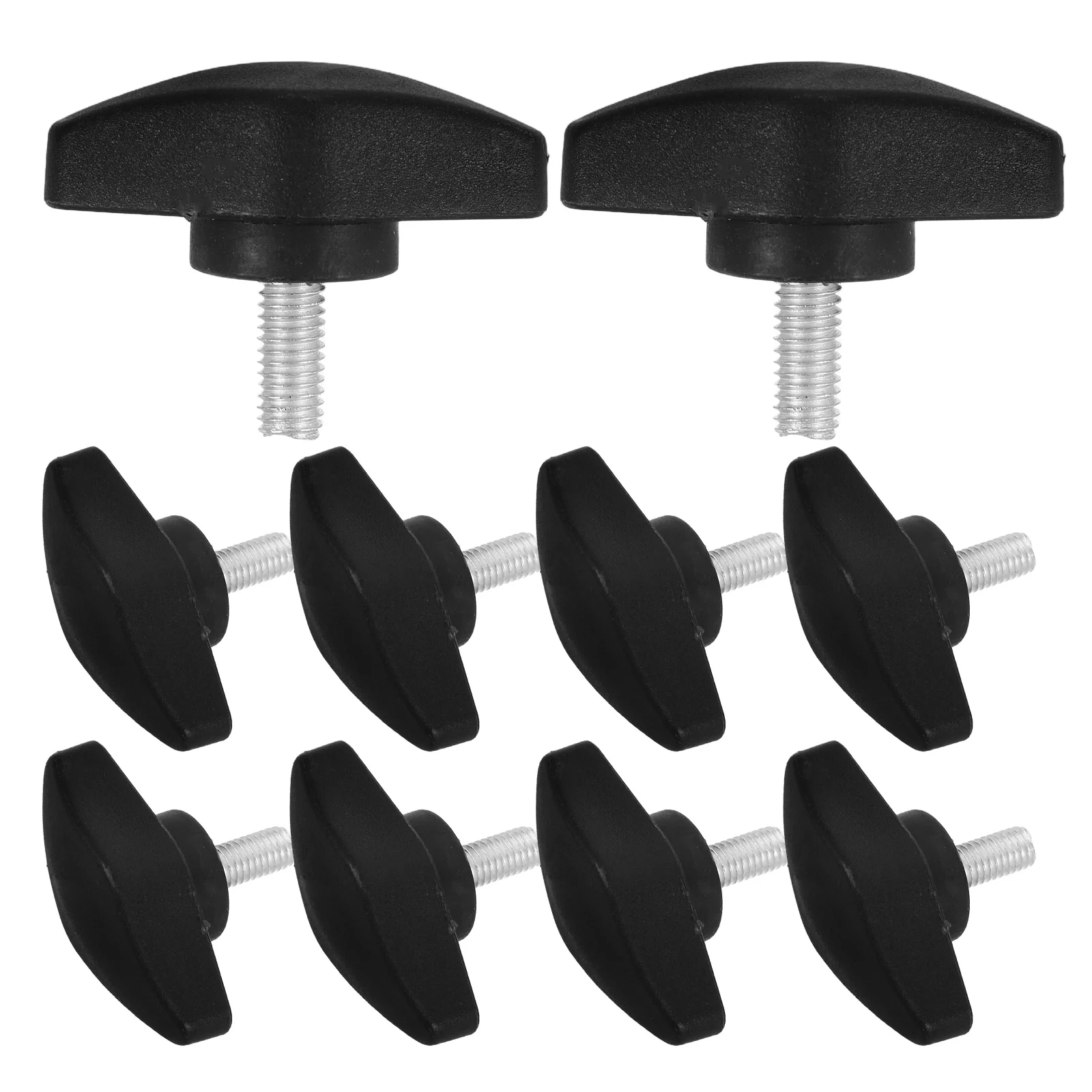 

10 pcs Microphone Stand Screw Plate Threaded Fastener Screws Cross Bar Clamp Thumb Bolt Plastics Securing Hardware Clamping Rod