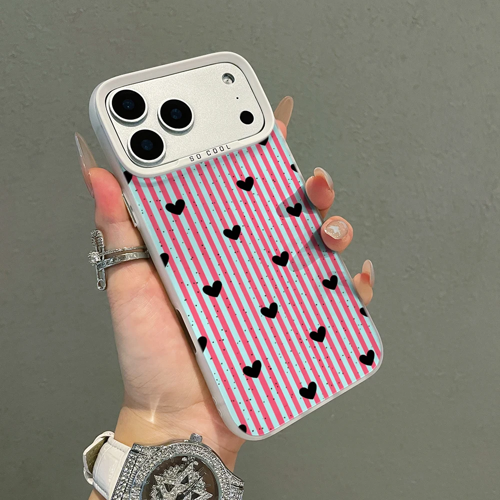 Für Xiaomi Redmi 17 Pro Max Hüllen Für Redmi Note 12 14 15 Minimalistische Streifen-Herzen-Handyhülle 13T 14T 15T Pro 11 Lite 5G Funda – Detail 4