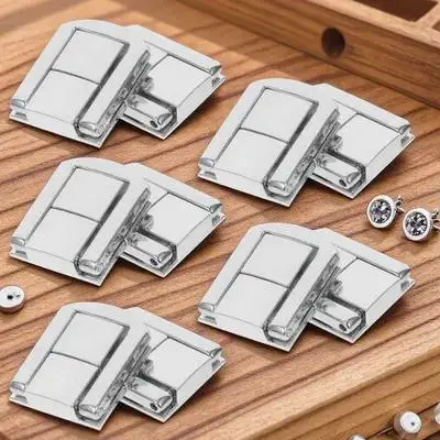 

10pcs Wood Box Latch Alloy Case Buckle For Jewelry Box Hasp Chest Wood Boxes Hasp Catch Lock Fastener
