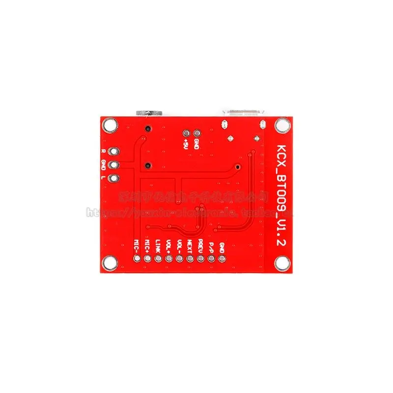 Módulo receptor de áudio bluetooth, placa de receptor de circuito sem fio bluetooth 5.0, saída de áudio estéreo de alta qualidade