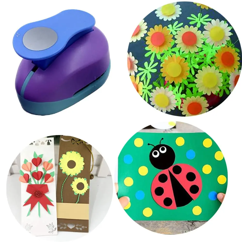 8/16/25/38/50mm Willekeurige Kleur Ronde Perforator DIY Embossing Perforator scrapbooking Machine Papier Snijden Perforator