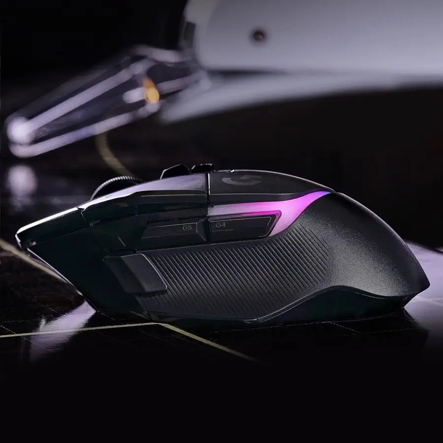 Logitech G502 X Plus LIGHTSPEED RGB Wireless Gaming Mouse Optical LIGHTFORCE Switches LIGHTSYNC RGB HERO 25K Sensor for PC Mac view 3