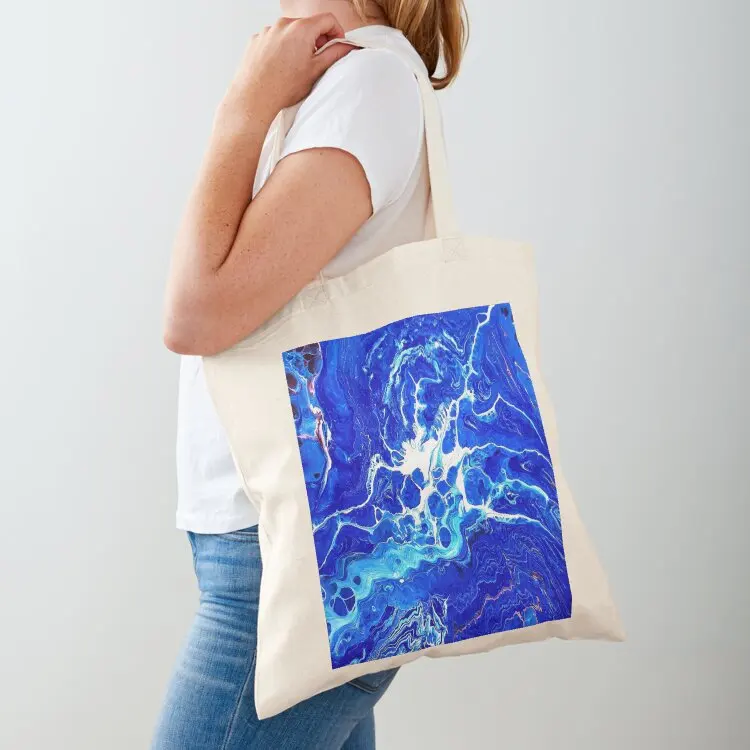 

Lightning Blue Tote Bag Handbags women Shopper bag shoping bag