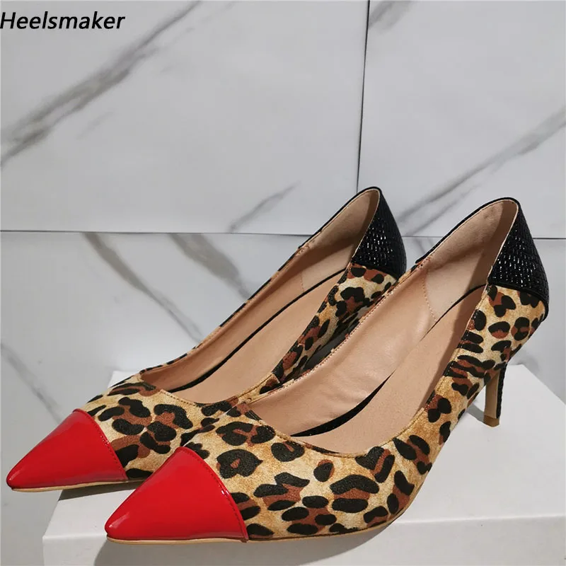 

Sukeia Stylish Women Pumps Slip On Pointed Toe Comfort Thin Heels Red Black Blue Office Lady Shoes Ladies Plus US Size 5-15