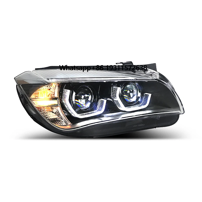 

Car Front Head Lamp for X1 E84 LED Headlight Projector Lens 2010-2015 DRL Hid Bi Xenon Automotive Accessories
