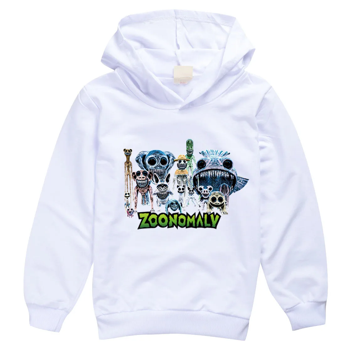 New Boys ZOONOMALY Print Hoodies Spring Autumn Sweatshirts Pullover Sport Costumes Kids Full Sleeve Tops Girls Casual Outwear