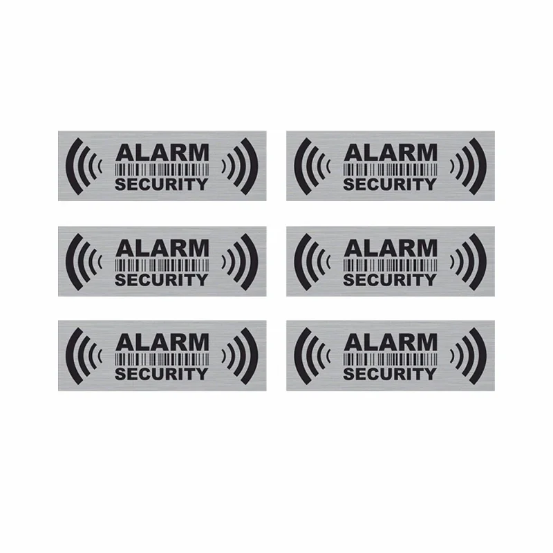Surveillance Security Alarm Warning Sticker Waterproof Vinyl Decal for Window Door Home Safety Protection Sign Label