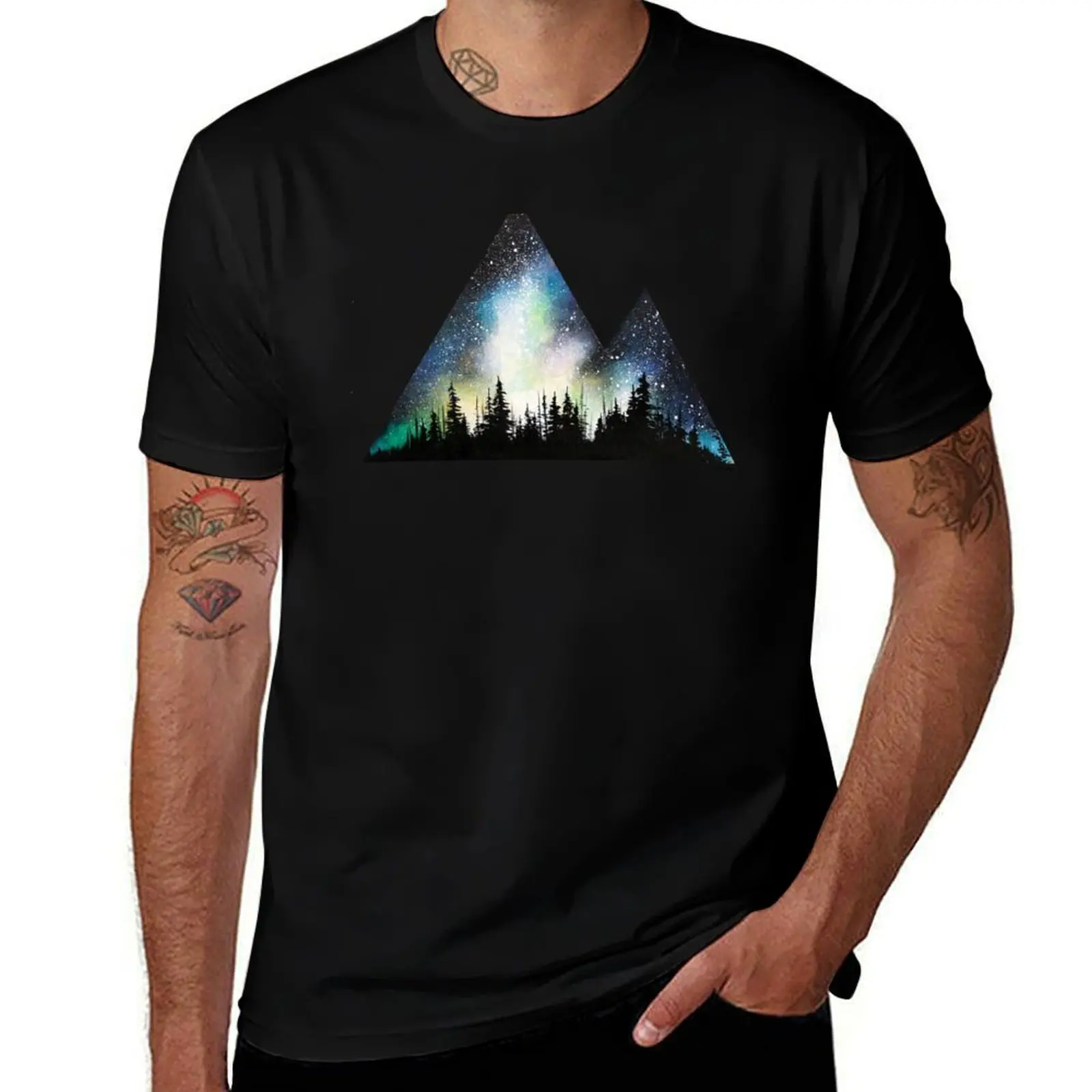 Night Vision T-Shirt Retro Style Print Casual Top T-Shirt