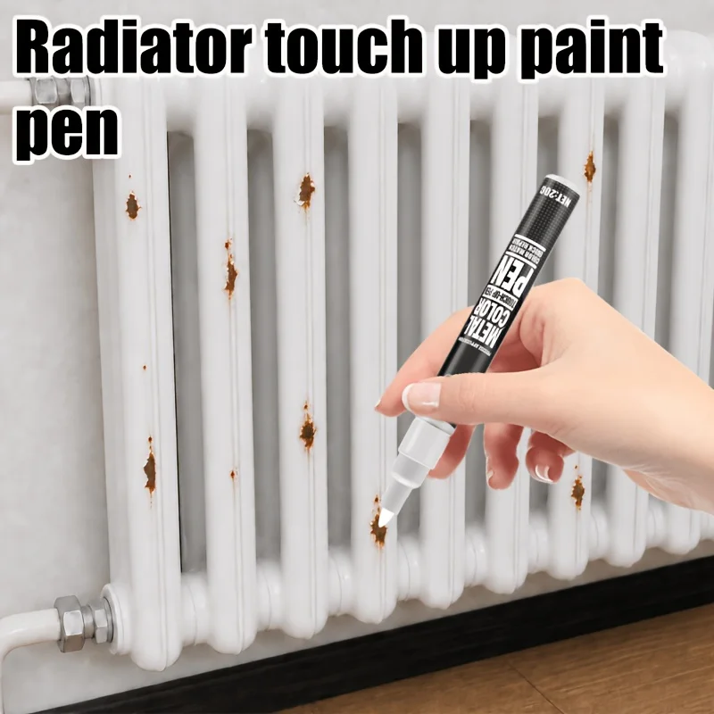 KJM Metal Touch Up Pen For Faucets Sinks Car Rims Radiators Door Handles Easy Apply Oxidation Paint Repair Marker