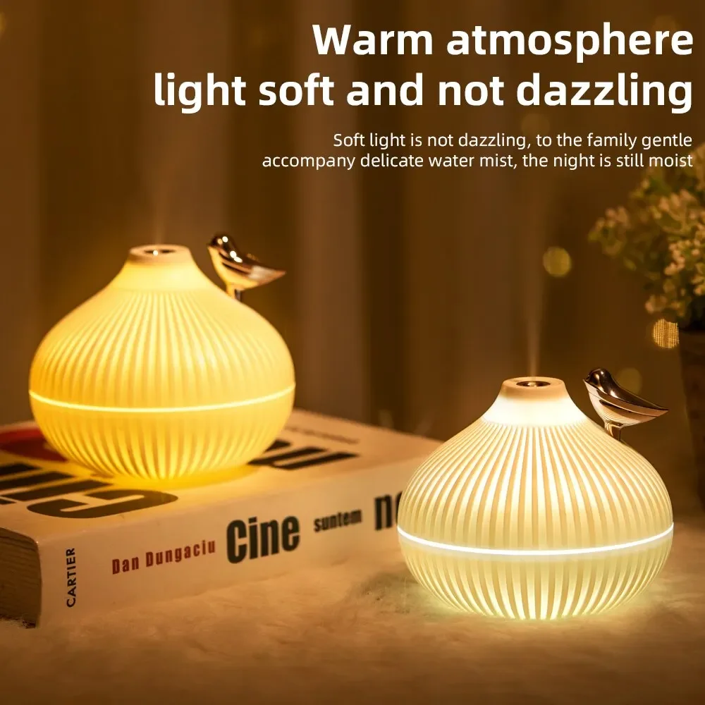 New Design 300ml Small Onion Air Humidifier Aroma Diffuser Portable Led Steam Smart Mist Usb Humidifier Purifier Cute humidifier