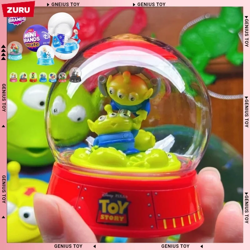 ZURU Mini Brands Disney Crystal Ball Blind Box Snow Globes Mini Cute Figure Collectible Assorted Toy Set Gifts Surprise Toys