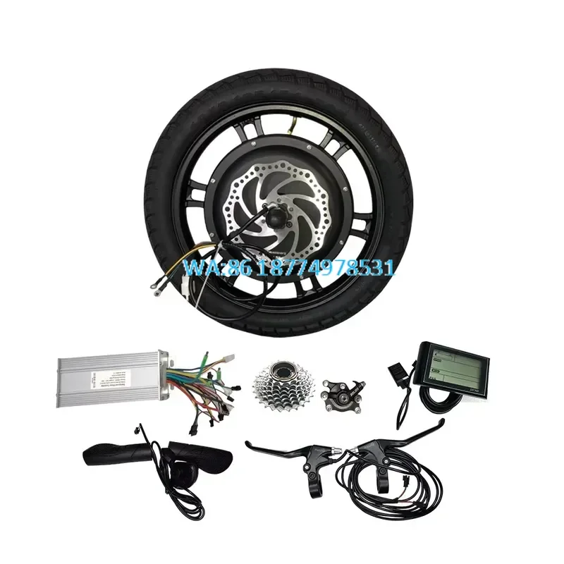 Wmwmnu for 16 Inch 48 Volt Motorcycle Wheel E-Scooter Hub Motor Kit