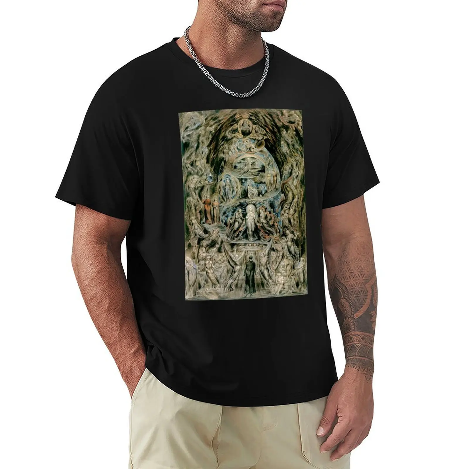 HD Meditations among the Tombs, by William Blake HIGH DEFINITION T-Shirt t shirts with prints T-Shirt