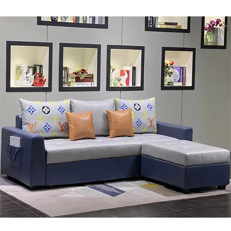 High Quality Fabric Couch Three Seater Sofa Set Living Room Sofa Bed