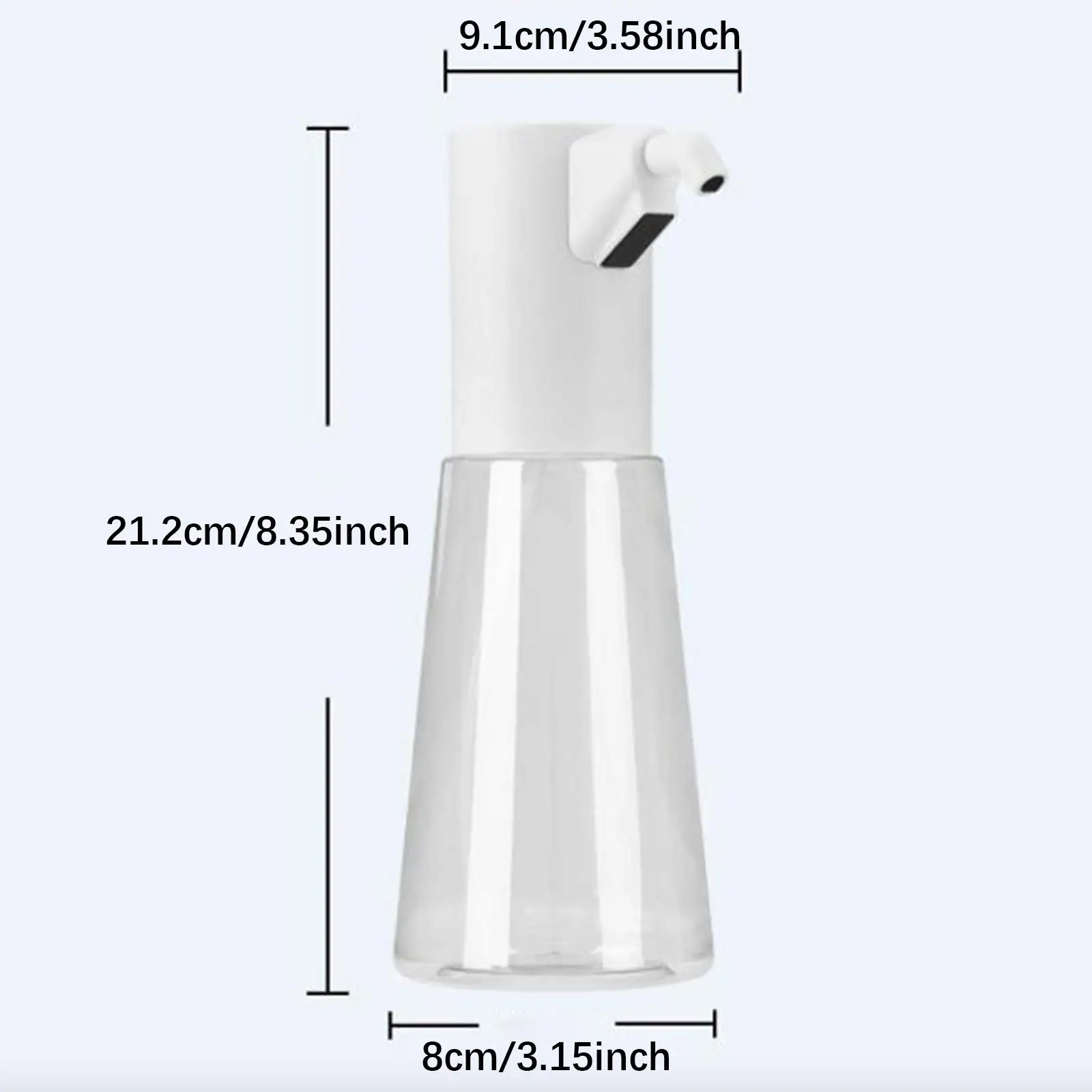 Distributeur de savon liquide électrique robuste, 450ml, pour hôtels, maison d'hôtes, restaurants