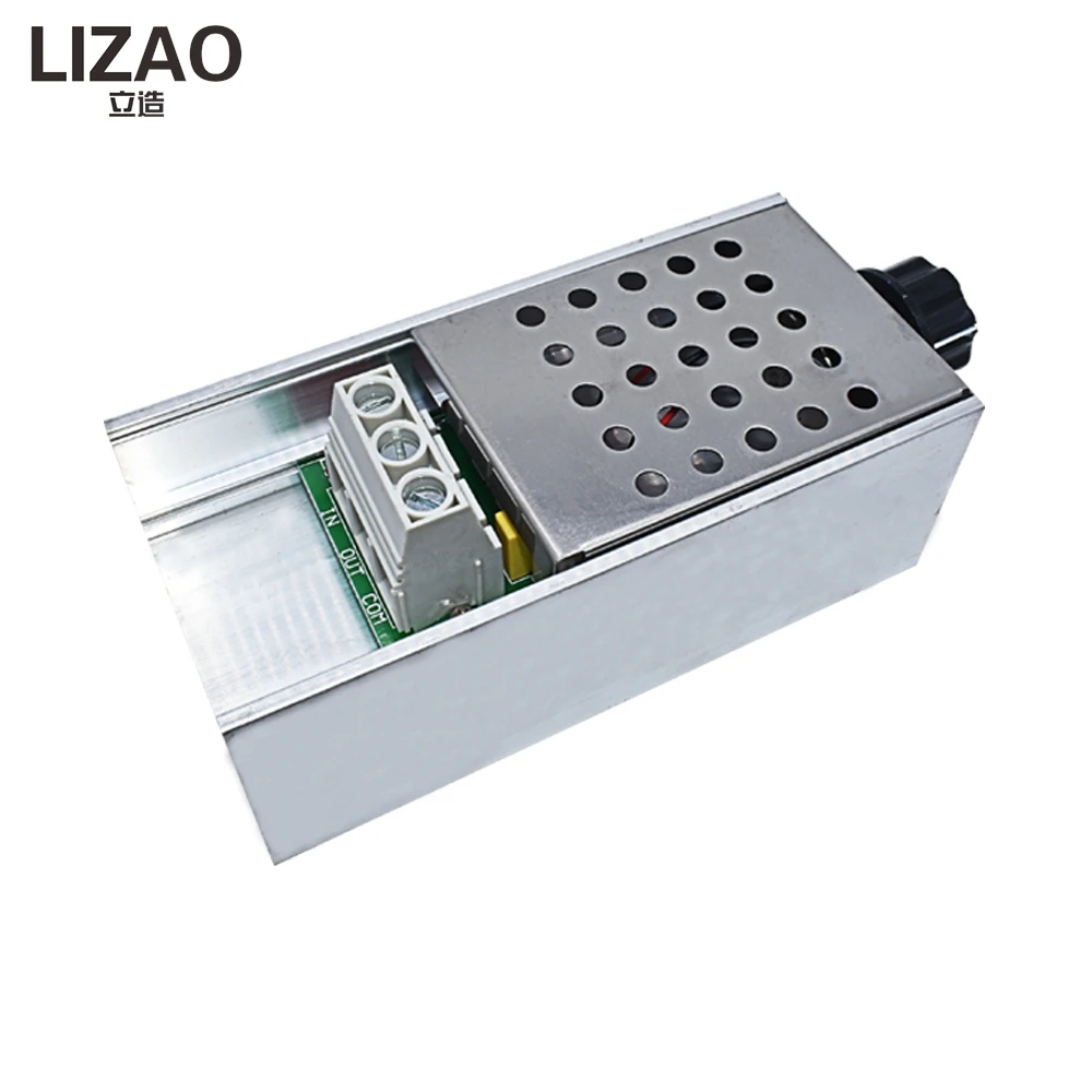 LIZAO AC220V 10000W SCR Voltage Regulator BTA10 Digital Display Speed Controller For Dimming Speed Thermostat Use