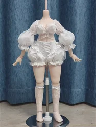 BJD Doll Clothes For 1/4 Dolls Sexy White Top Shorts Socks Outfit Dolls Clothing Accessories