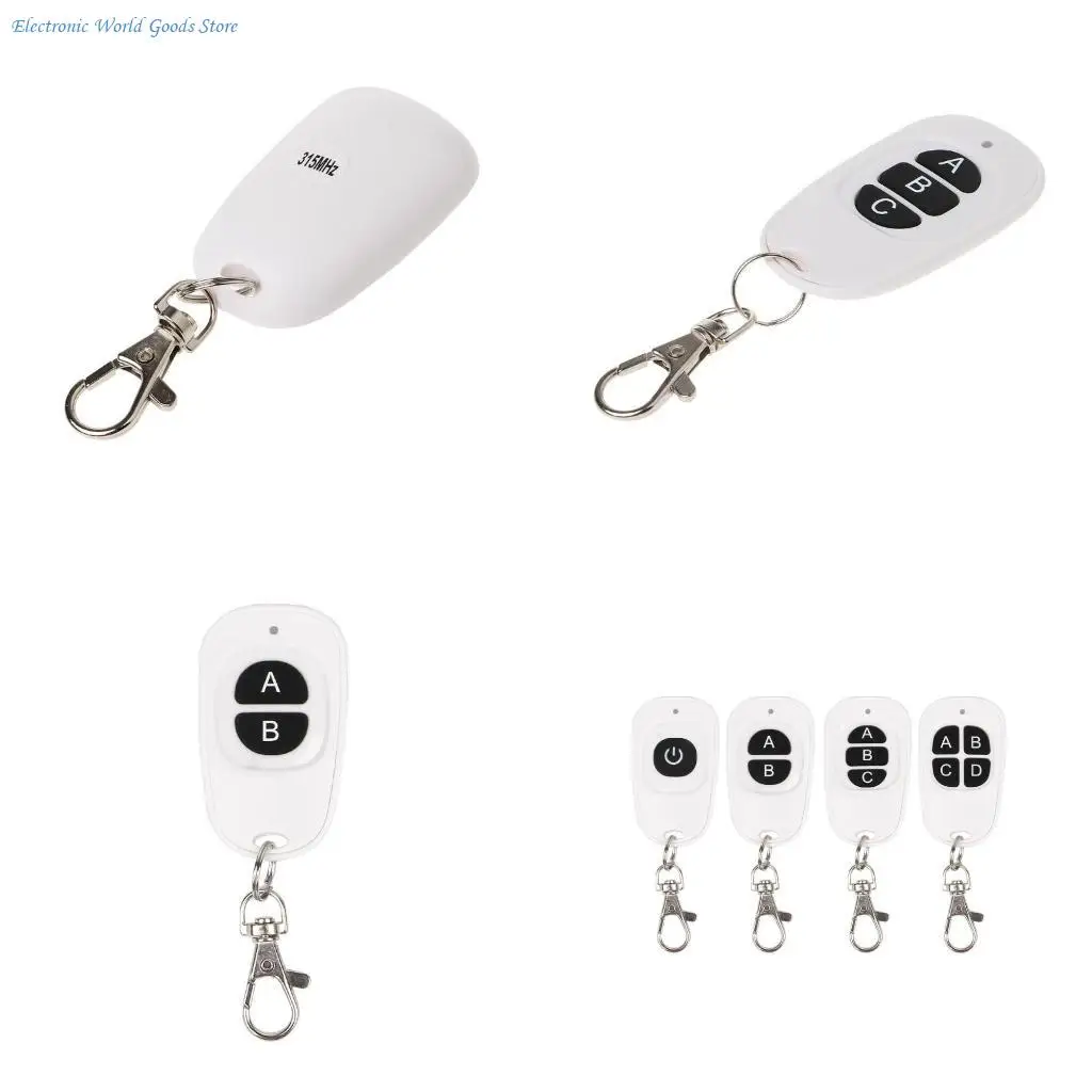 A3PD RF Wireless Remote Control 1-4 Buttons Transmitter 433MHz EV1527 1 Channel 2 Channel 3 Channel 4 Channel