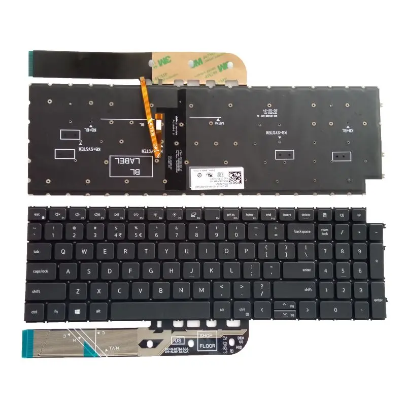 

New Dell Inspiron 15 3511 3515 15 5510 5515 7510 16 Plus 7610 Keyboard US Backli