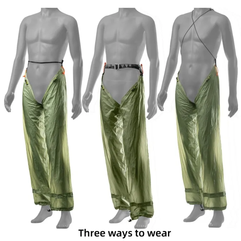 Knot Outdoor Rain Pants Ultralight 20D Nylon Double-sided Silicon Fabric Mountaineering Hiking Camping Waterproof Rainproof