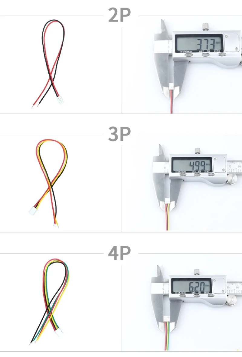 10 Stück GH1.25 2P/3/4/5/6/7/8/9/10/12P Einzel-/Doppelkopf 1,25 mm Abstand Elektronikdraht mit Verriegelungsanschluss 100/150/300 mm – Detail 2