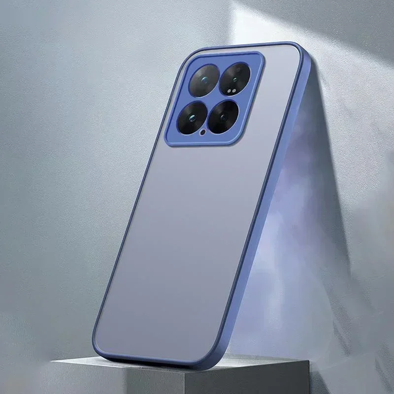 

Роскошный армированный гибридный жесткий чехол из поликарбоната для Xiaomi Mi 14 13 13T 12 12T 12X 11 Pro Lite Прозрачный матовый Силиконовый Мягкий противоударный чехол