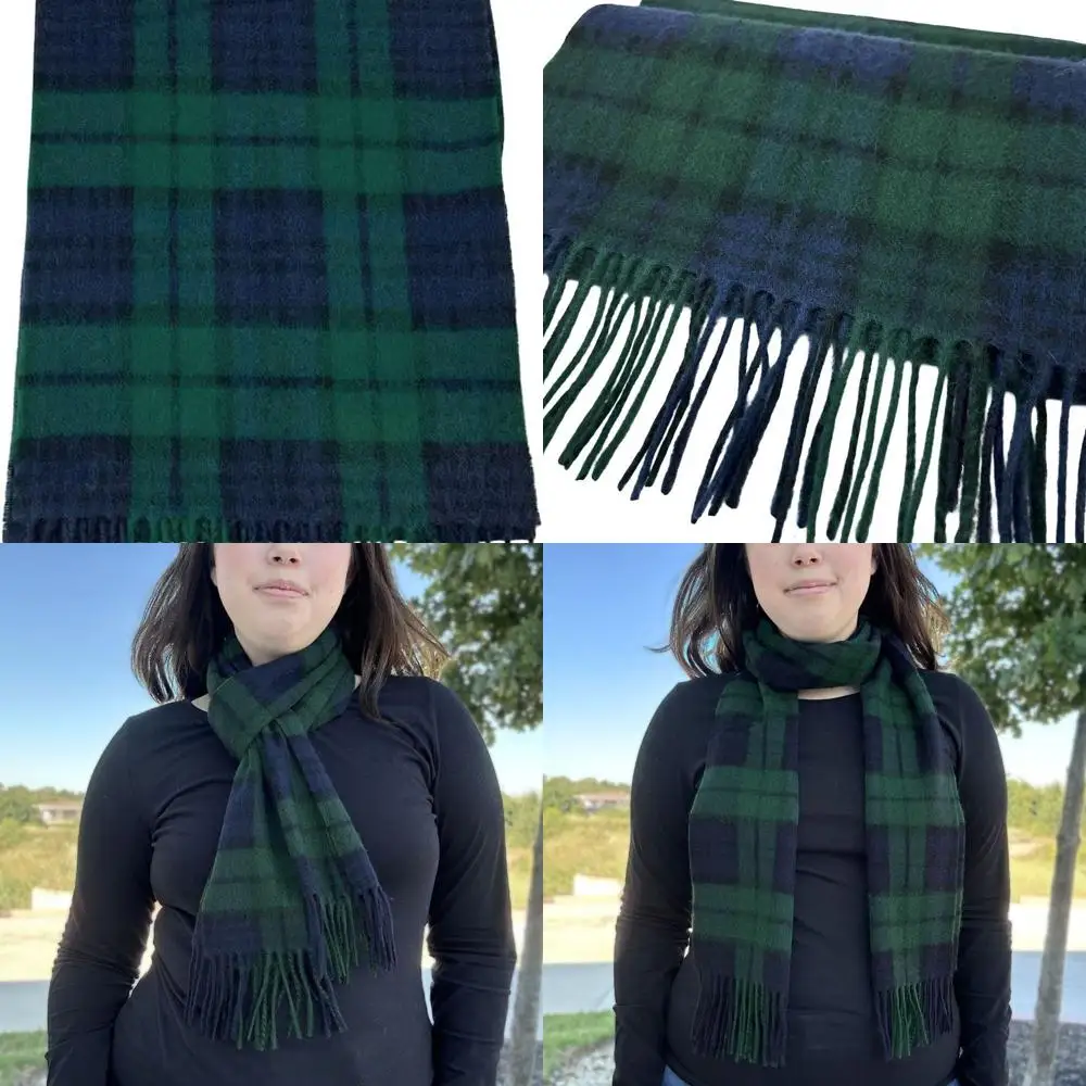 

Scottish 100% Cashmere Plaid Scarf for Women & Men - Made in Scotland