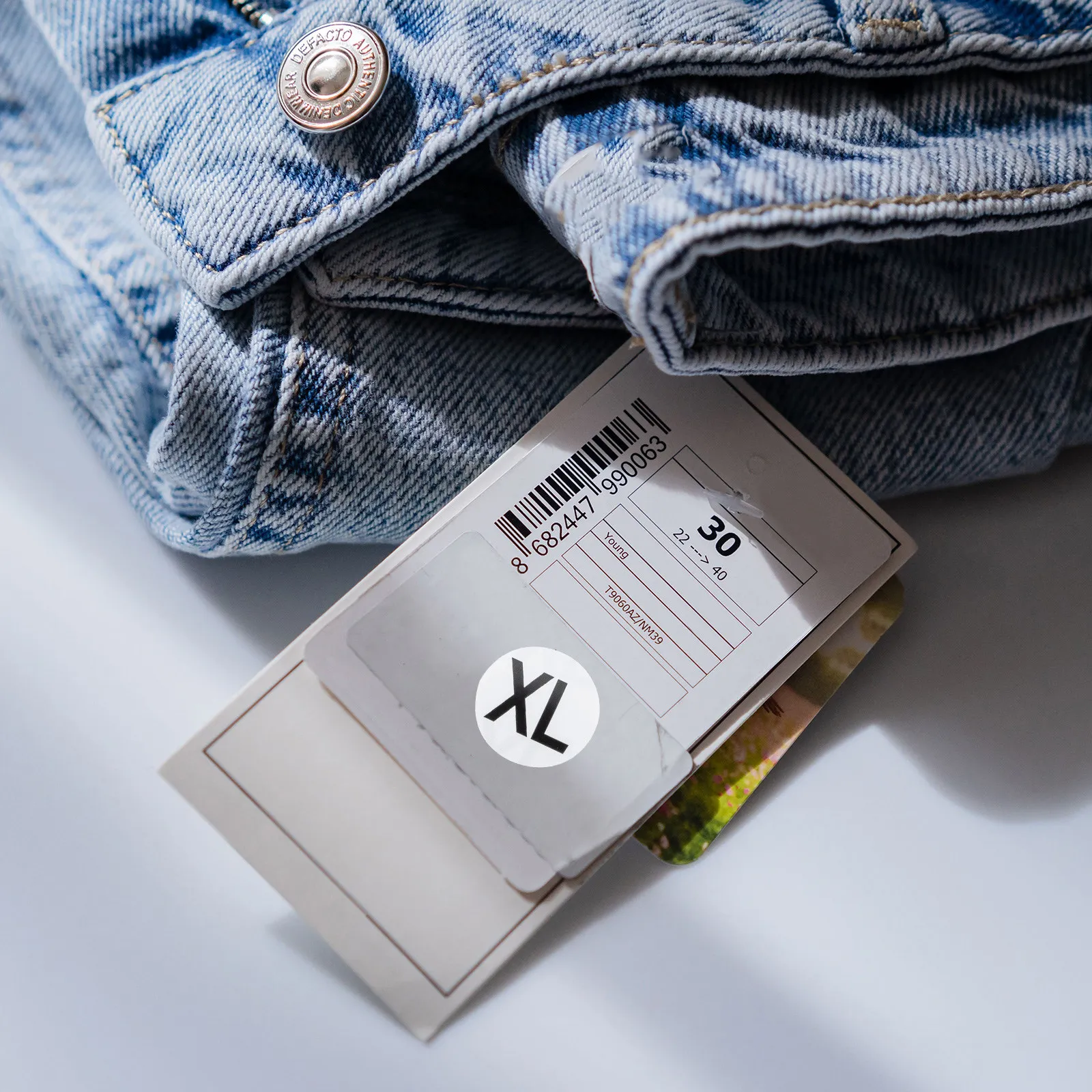 

7 Rolls Clothes Size Sticker Clear Round Adhesive Size Labels for T Shirt Clothing Fast Stock to Use