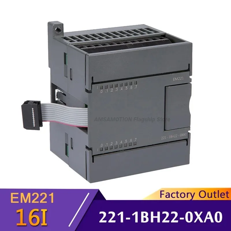 

Amsamotion EM221 6ES7 221-1BH22-0XA8 16Input 24V 221-1BF22 8DI Digital Module Suitable Siemens S7-200 PLC