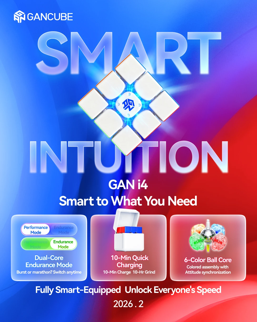 GAN356 i4  cube , GAN Smart cube Bluetooth cube, GAN i 4 Magnetic 3x3x3 cube , i carry cube, GAN Timer , Smart timer