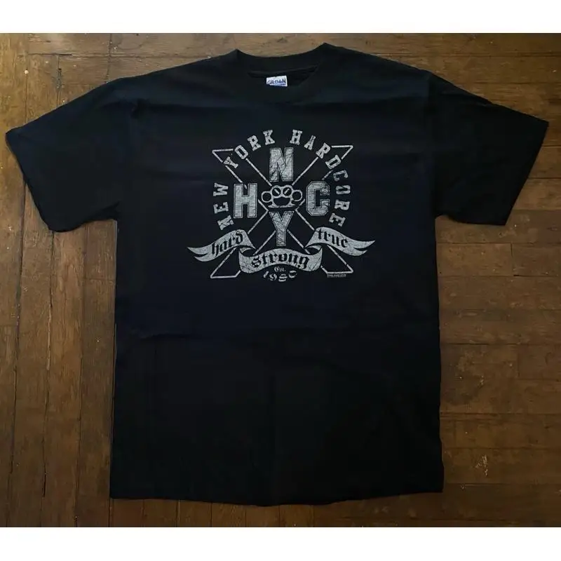 NYHC NEW YORK HARDCORE Hard Strong True Camiseta Agnostic Front Cro-Mags WarZone