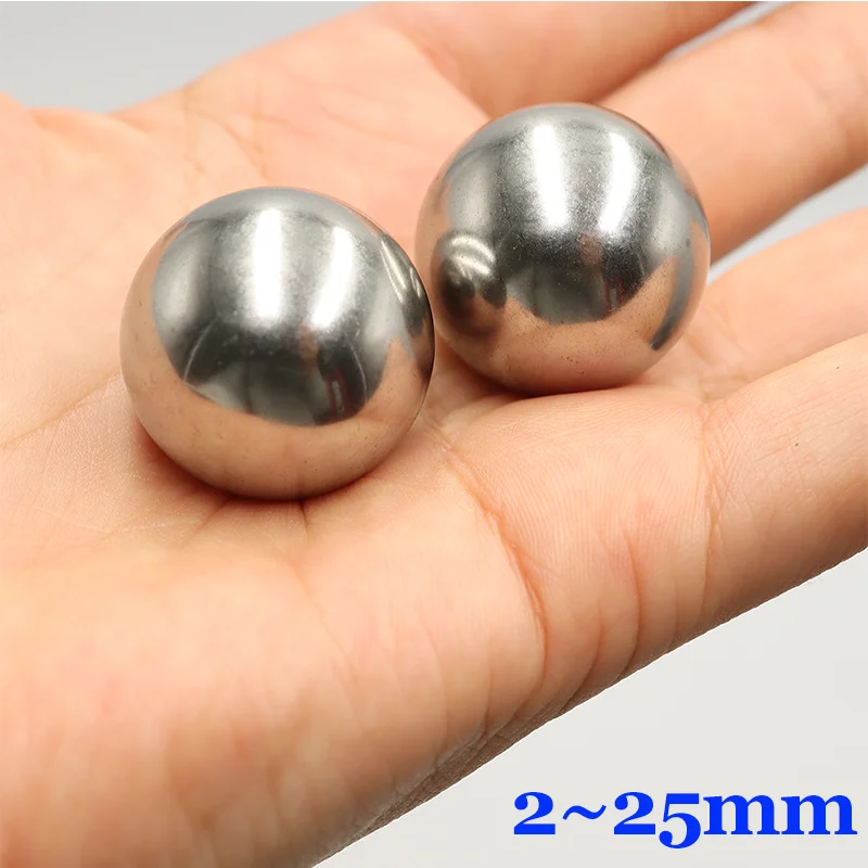 Sfera solida in acciaio inossidabile 304 2 4 5 6 7 8 9 10 12mm ad alta precisione G100 HRC per MTB Kid Bike Scooter Sfere rotonde lisce