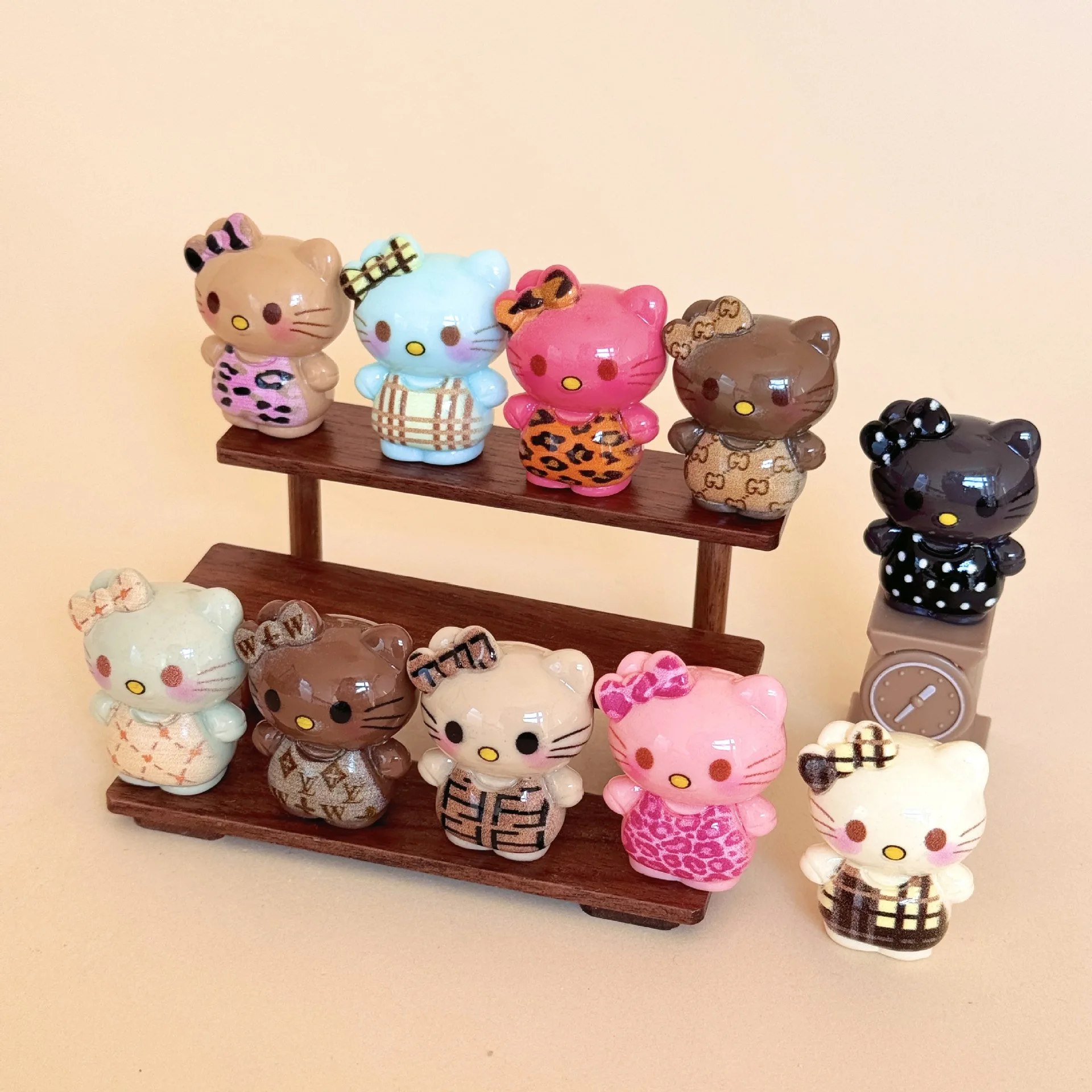 أسود ليوبارد طباعة KT صندوق أعمى الساحرة مطرز DIY بها بنفسك دلاية مجوهرات كيرينغ الحلي مكتب أو زينة السيارات الراتنج Accessori #2