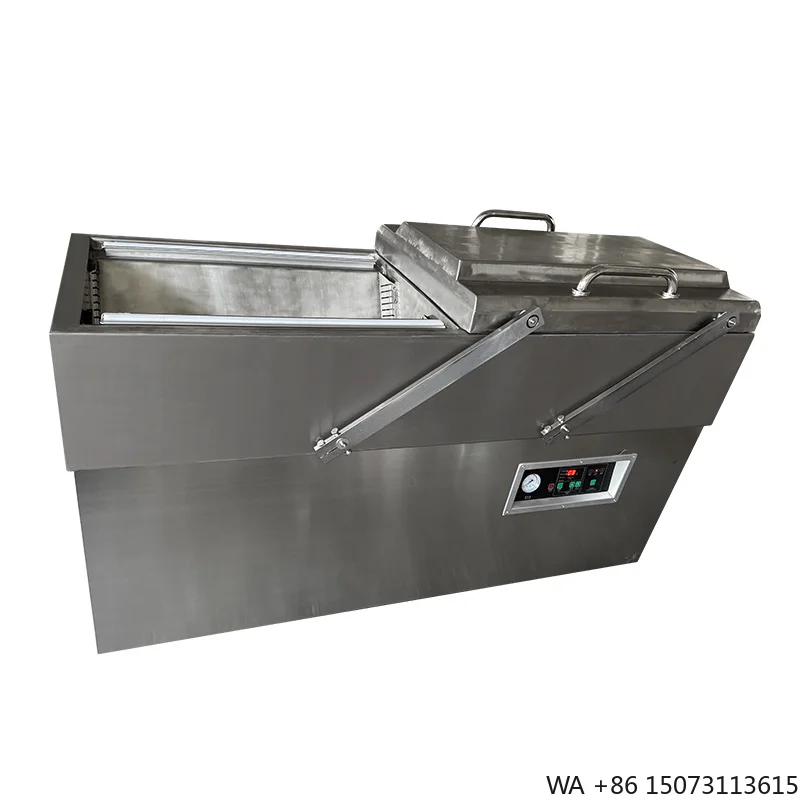 Double Chambers Inclined Deepen Vacuum Sealing  DZ-700-2QX for Wet Foods and Liquid Products