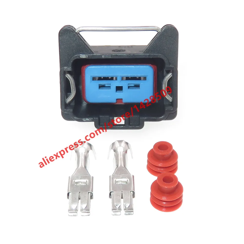 1 Sets 2 Pin 93BG-14489-KBA Automotive  Water Tank Electronic Fan Plug Auto Waterproof Connector For Ford