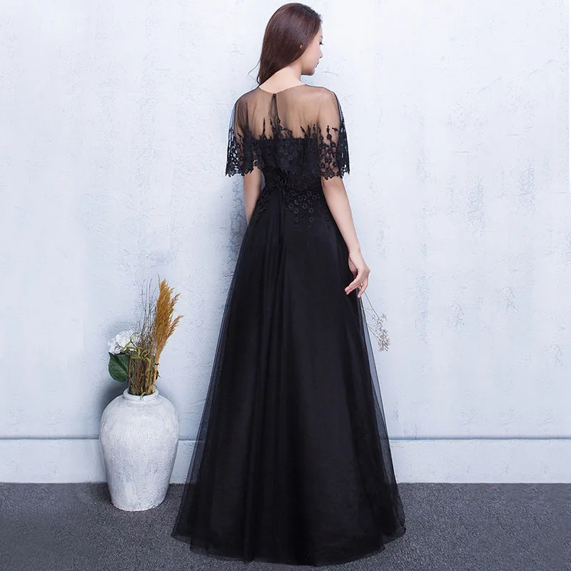 DongCMY Banquet Luxury Evening Dress 2024 New Fashion Black Elegant Long Slimming Graduation Party Dress For Female Korean